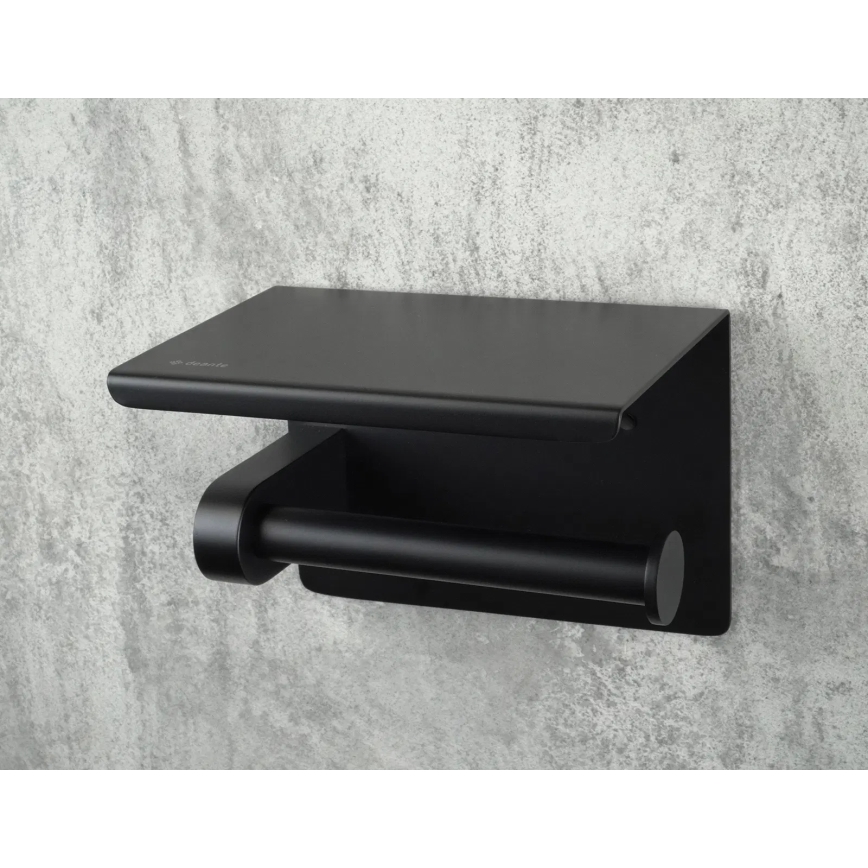 Deante ADR_N221 - ROUND WC-paperiteline, musta