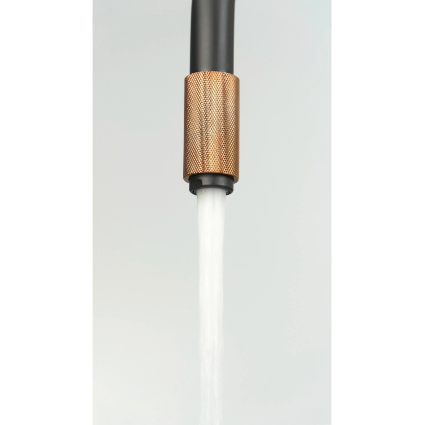 Deante BCA_B64M - Keittiöhana ASTER, musta/messinki