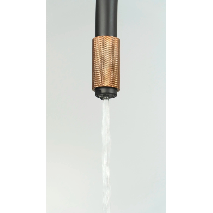 Deante BCA_B64M - Keittiöhana ASTER, musta/messinki