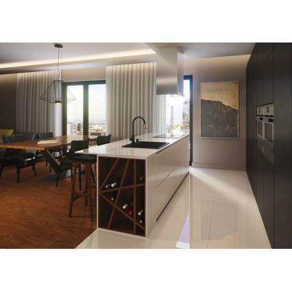 Deante BCA_B64M - Keittiöhana ASTER, musta/messinki