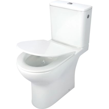 Deante CDJD6RPS - Seisova WC-istuin JASMIN-penkillä, keramiikka/valkoinen