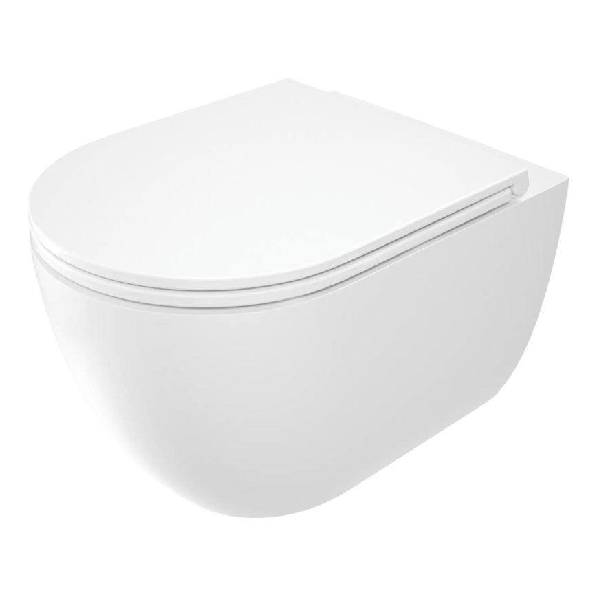 Deante CGRD6ZPW - Seinä wc-istuimella ROUND keramiikka/valkoinen