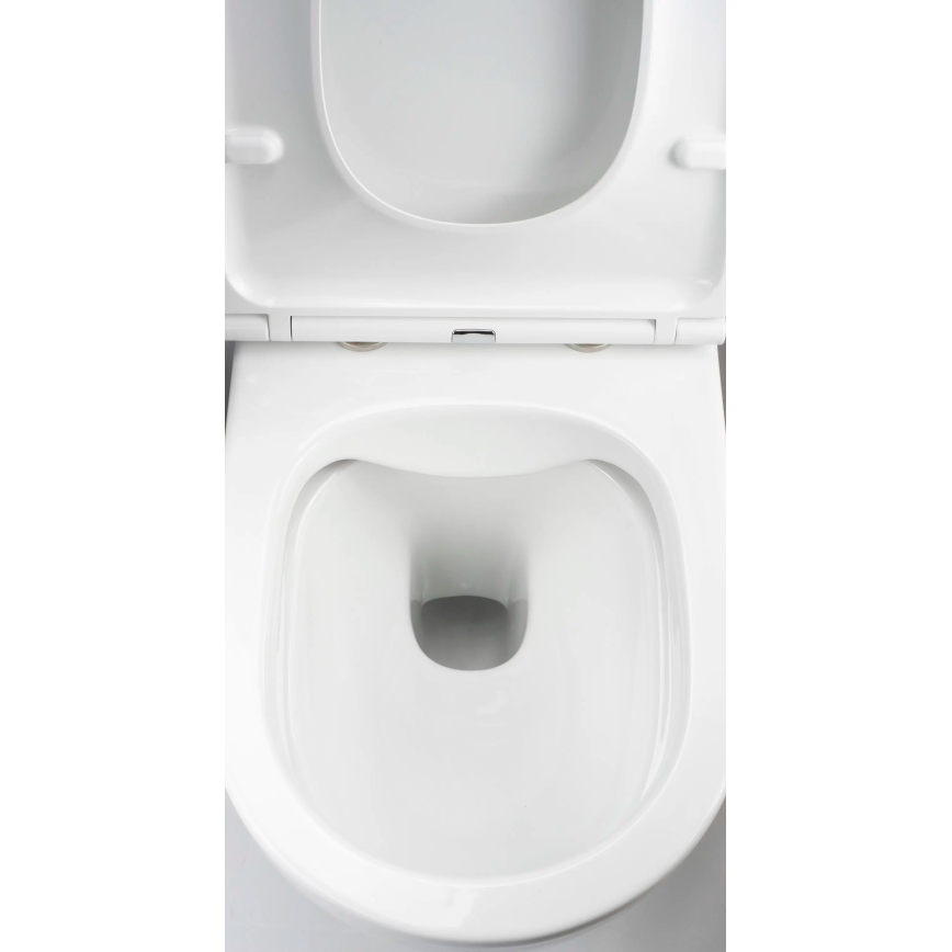 Deante CGRD6ZPW - Seinä wc-istuimella ROUND keramiikka/valkoinen