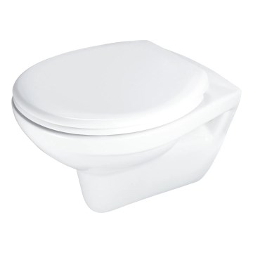 Deante CMOD6SPW - seinään asennettava WC-istuin pehmeästi sulkeutuvalla istuimella BORO, keramiikka/valkoinen