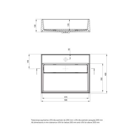 Deante CQR_NU5M - Työtasoallas CORREO 40x50 cm graniitti/musta