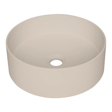Deante CQS_5U4S - SILIA tasoon asennettava pesuallas, halkaisija 36 cm, graniitti/beige
