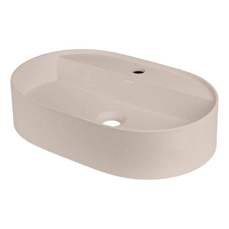Deante CQS_5U6B - Työtasoallas hanareiällä SILIA 35x55 cm graniitti/beige