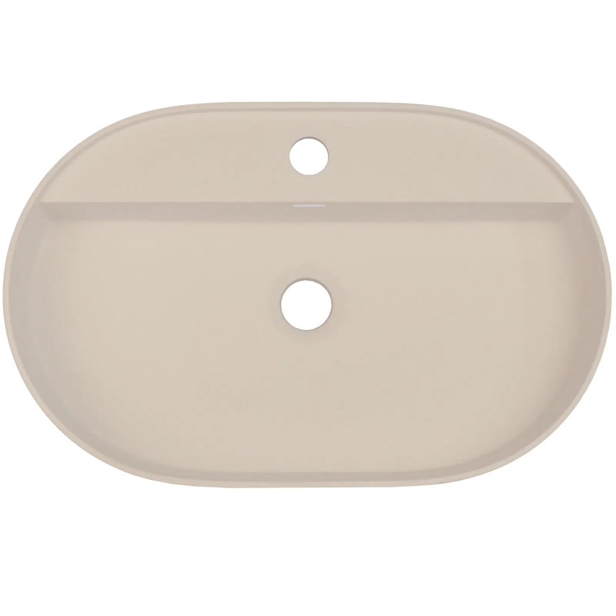 Deante CQS_5U6B - Työtasoallas hanareiällä SILIA 35x55 cm graniitti/beige