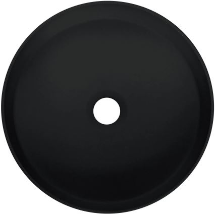 Deante CQS_NU4S - Tason päälle asennettava pesuallas SILIA Ø 36 cm, graniitti/musta