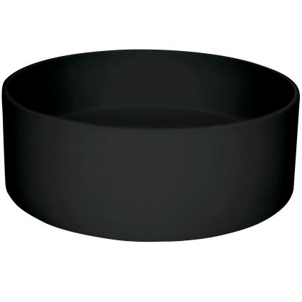 Deante CQS_NU4S - Tason päälle asennettava pesuallas SILIA Ø 36 cm, graniitti/musta