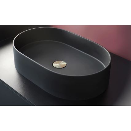 Deante CQS_NU6S - SILIA 35x55 cm tasoon asennettava pesuallas, graniitti/musta