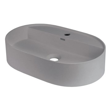 Deante CQS_SU6B - Tasoon asennettava hana-aukollinen pesuallas SILIA 35x55cm graniitti/metallinhopea