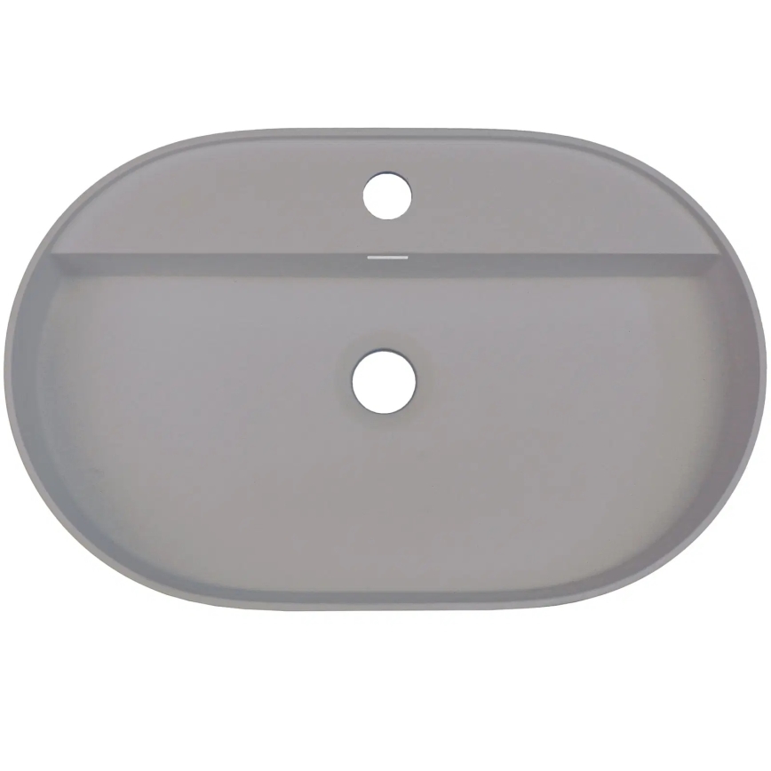 Deante CQS_SU6B - Tasoon asennettava hana-aukollinen pesuallas SILIA 35x55cm graniitti/metallinhopea