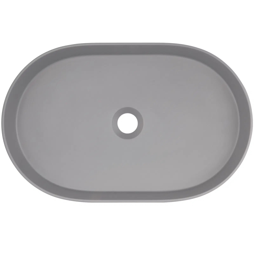 Deante CQS_SU6S - Tasoon asennettava pesuallas SILIA 35x55 cm graniitti/metallinhohtoinen harmaa