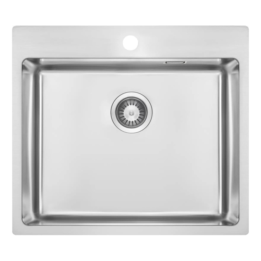 Deante ZPO_010B - Keittiön pesuallas OLFATO 50,5x55 cm harjattu teräs