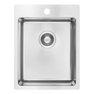 Deante ZPO_010E - Keittiön pesuallas OLFATO 50,5x39 cm harjattu teräs