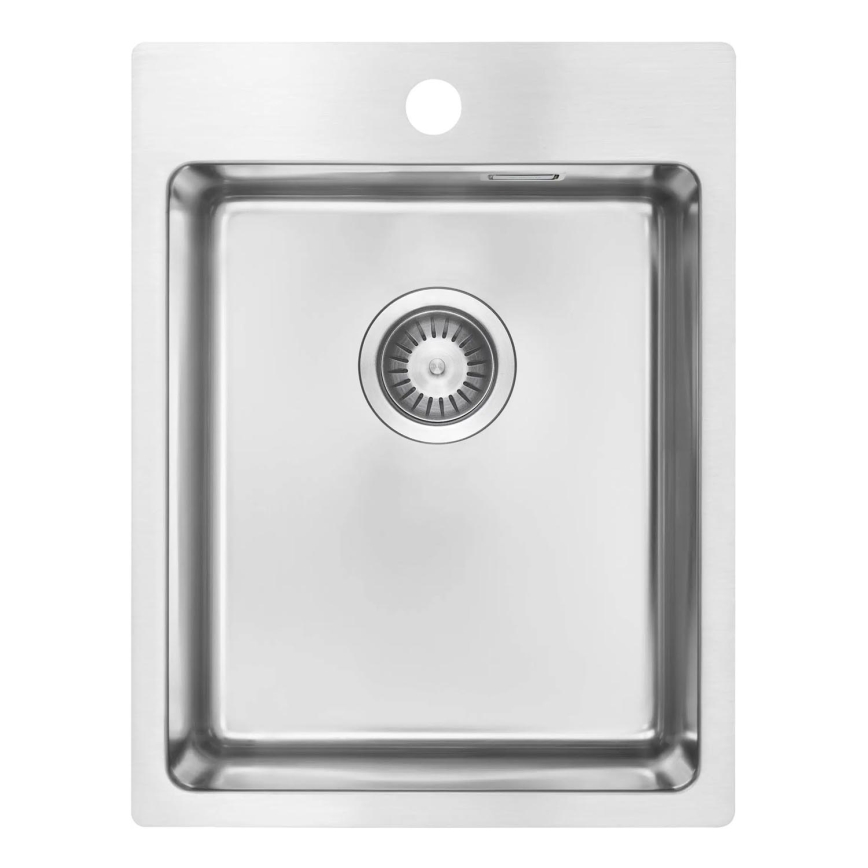 Deante ZPO_010E - Keittiön pesuallas OLFATO 50,5x39 cm harjattu teräs
