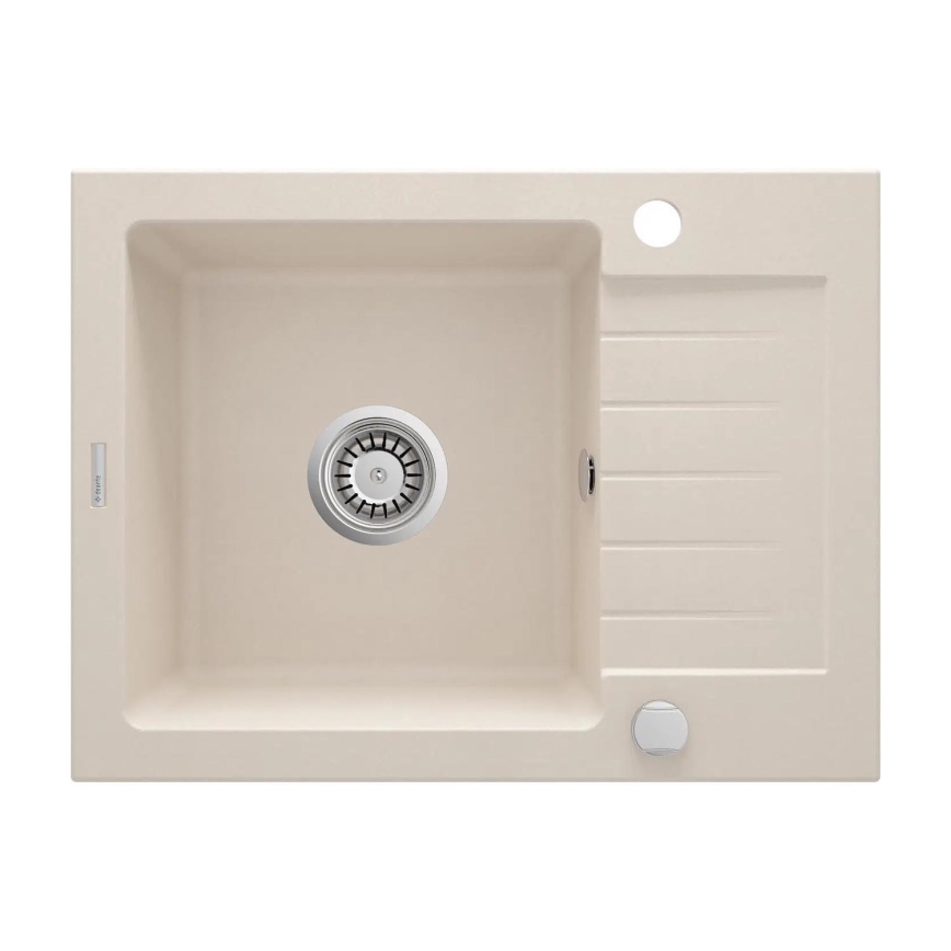 Deante ZQZ_511A - ZORBA-keittiöallas 58 x 44 cm, graniitti/beige