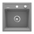 Deante ZQZ_S103 - Keittiöallas ZORBA 44x44 cm graniitti/metallinhohtainen harmaa