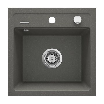 Deante ZQZ_T103 - Keittiöallas ZORBA 44x44 cm graniitti/antrasiitti