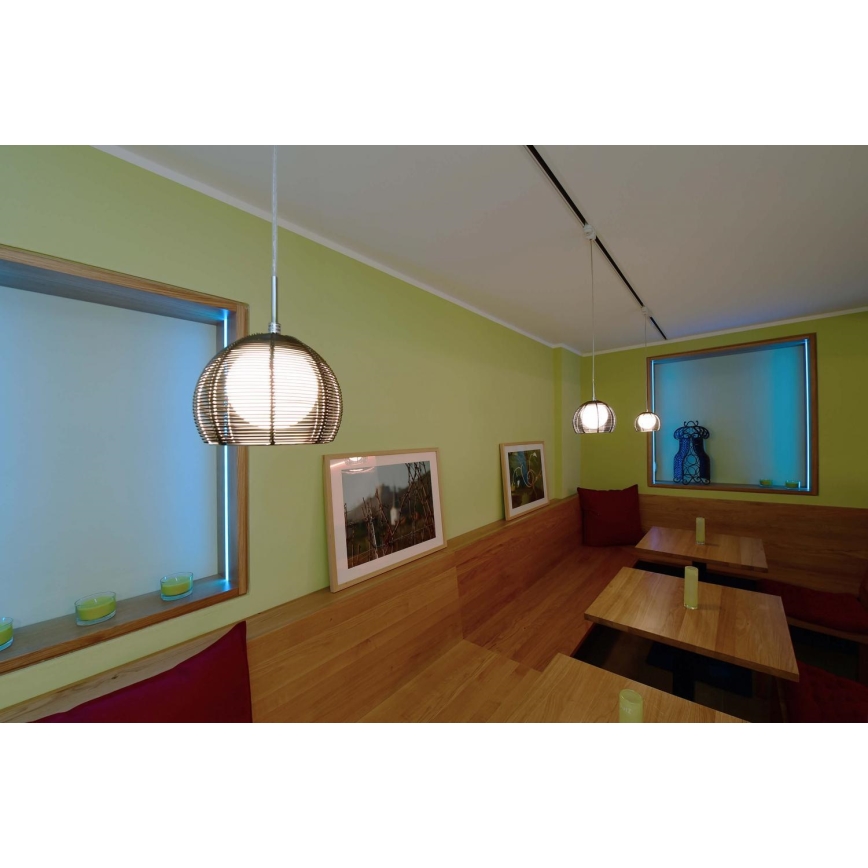 Deko-Light 342029 - Kattokruunu johdossa FILO 1xG9/40W/230V halkaisija 16 cm hopea