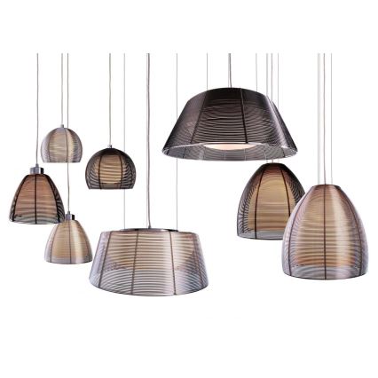 Deko-Light 342031 - Kattokruunu johdossa FILO 3xE27/60W/230V halkaisija 39 cm hopea