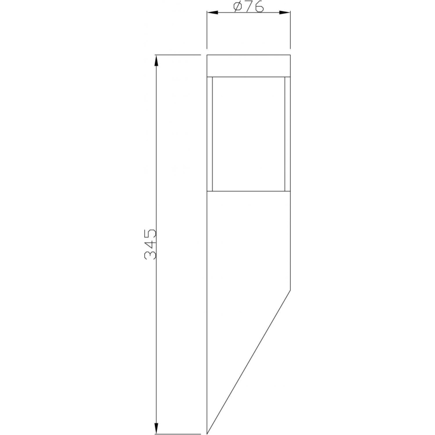 Deko-Light 731106 - Ulkoseinävalaisin PORRIMA 1xGU10/5W/230V IP44 mattakromi