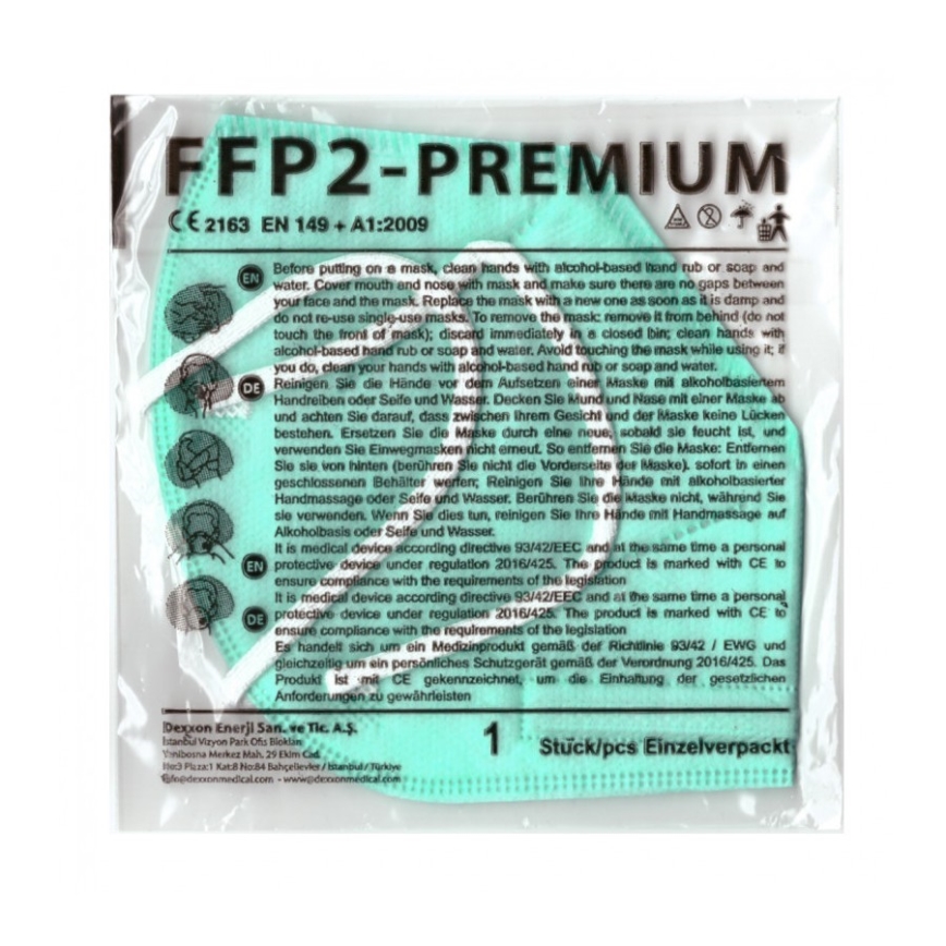 DEXXON MEDICAL hengityssuojain FFP2 NR Azure 20kpl
