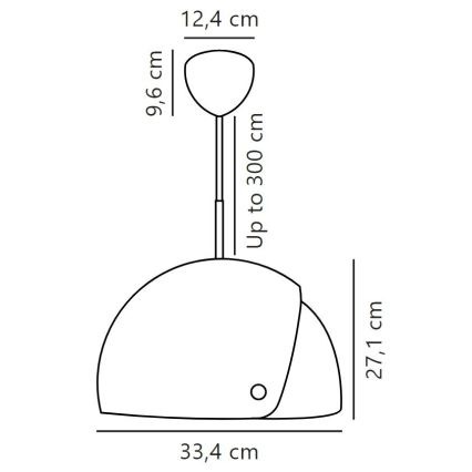 DFTP by Nordlux - Kattokruunu johdossa säädettävällä lampunvarjostimella ALIGN 1xE27/15W/230V valkoinen