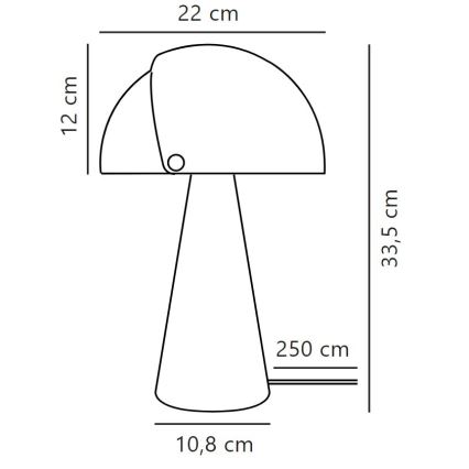 DFTP by Nordlux - Pöytävalaisin säädettävällä lampunvarjostimella ALIGN 1xE27/25W/230V beige