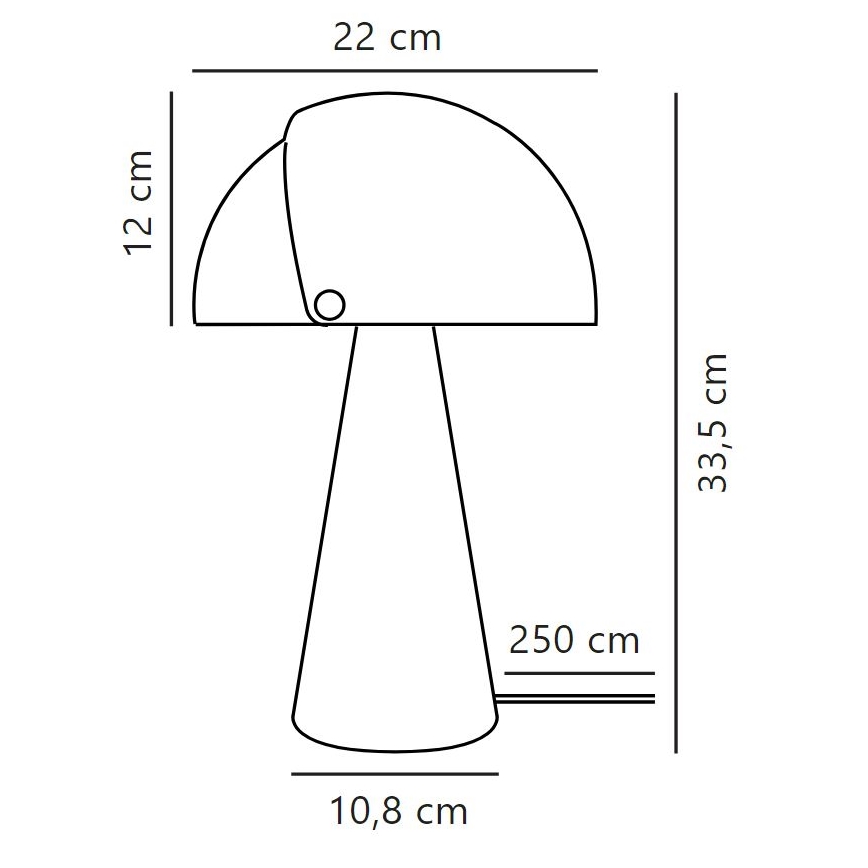 DFTP by Nordlux - Pöytävalaisin säädettävällä lampunvarjostimella ALIGN 1xE27/25W/230V beige