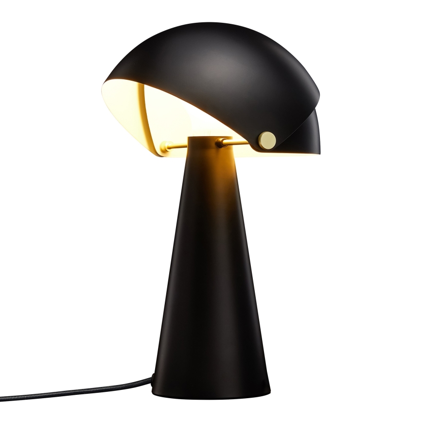 DFTP by Nordlux - Pöytävalaisin säädettävällä lampunvarjostimella ALIGN 1xE27/25W/230V musta