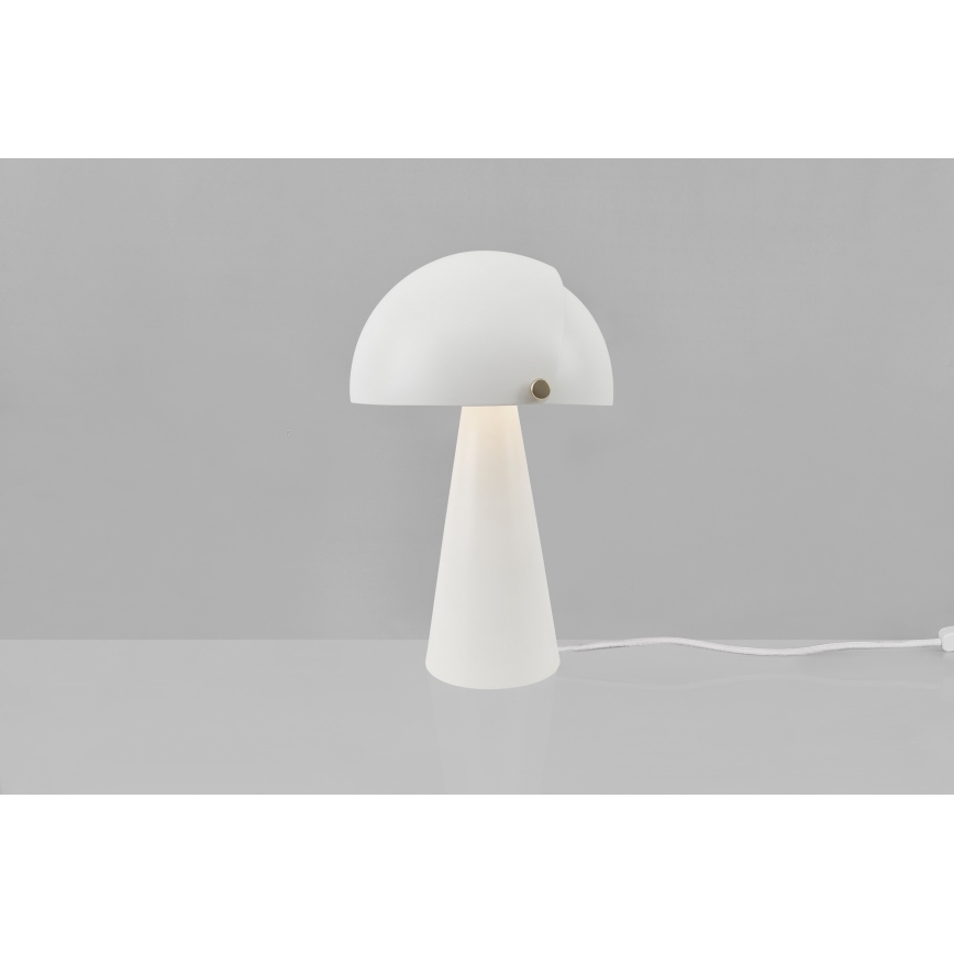 DFTP by Nordlux - Pöytävalaisin säädettävällä lampunvarjostimella ALIGN 1xE27/25W/230V valkoinen