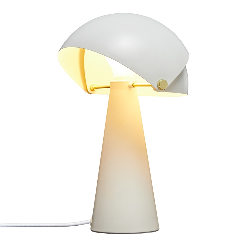 DFTP by Nordlux - Pöytävalaisin säädettävällä lampunvarjostimella ALIGN 1xE27/25W/230V valkoinen