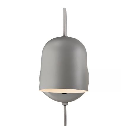 DFTP by Nordlux - Seinäspotti USB-portilla ANGLE 1xGU10/25W/230V harmaa