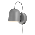 DFTP by Nordlux - Seinäspotti USB-portilla ANGLE 1xGU10/25W/230V harmaa