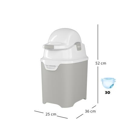 DiaperChamp - Vaippa-astia ONE harmaa