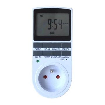 Digitaalinen ajastinkytkin viikko 16A/230V