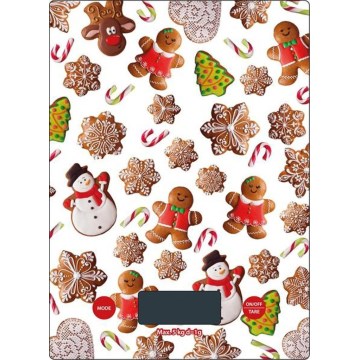 Digitaalinen keittiövaaka TORO 1xCR2032 piparikuosi