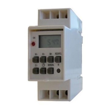 Digitaalinen kytkinkello DIN-kiskolle 3650W/230V