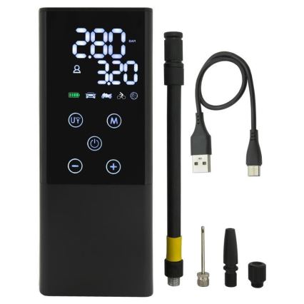 Digitaalinen taskukompressori 4000 mAh 5V musta
