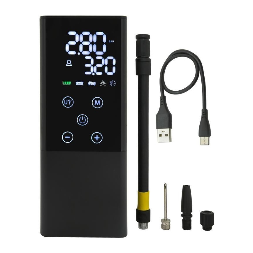 Digitaalinen taskukompressori 4000 mAh 5V musta