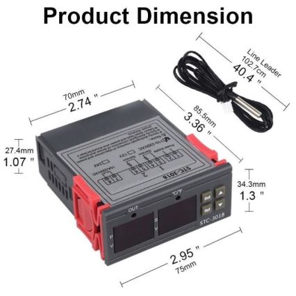Digitaalinen termostaatti 3W/230V