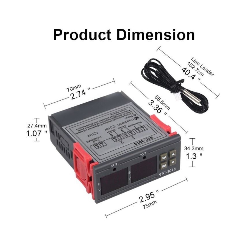 Digitaalinen termostaatti 3W/230V