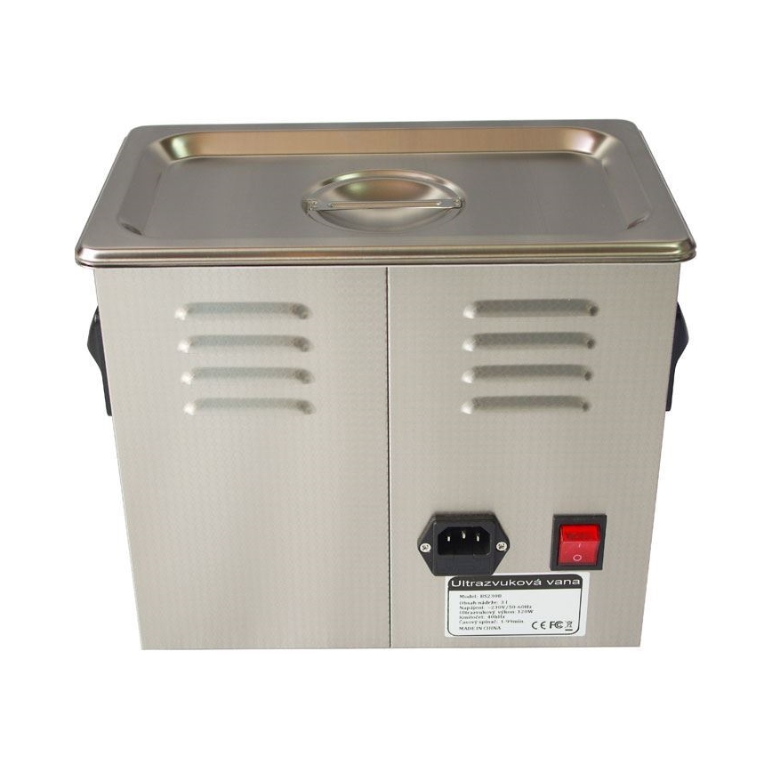 Digitaalinen ultraäänipuhdistin 120W/230V 3 l