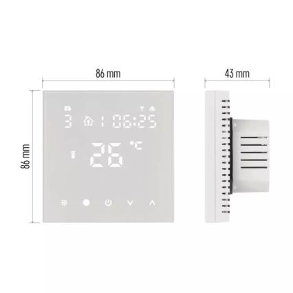 Digital termostaatti lattialämmitykseen GoSmart 230V/16A Wi-Fi Tuya
