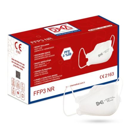 DNA Hengityssuojain FFP3 NR CE 2163 Medical 100kpl