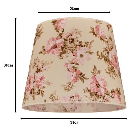 Duolla - Varjostin kattokruunuun CLASSIC L E27 halkaisija 38 cm ruusu