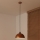 Duolla - IRONLINE-riippuvalaisin johdolla, 1x E27 / 15 W / 230 V, Ø 27 cm, kupari/musta
