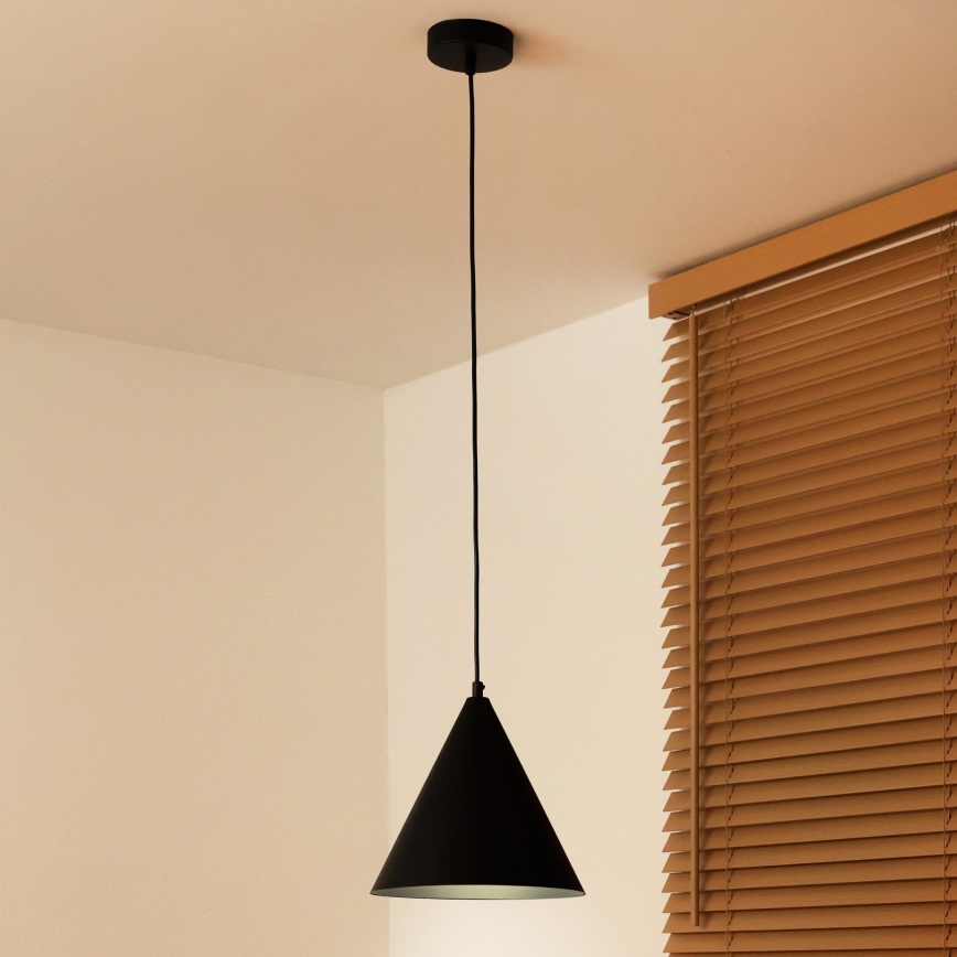 Duolla - IRONLINE-riippuvalaisin johdolla 1xG9/3W/230V Ø 25 cm musta